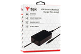 Alimentatore Universale per Notebook - 65W- 8 connettori- Slim Design