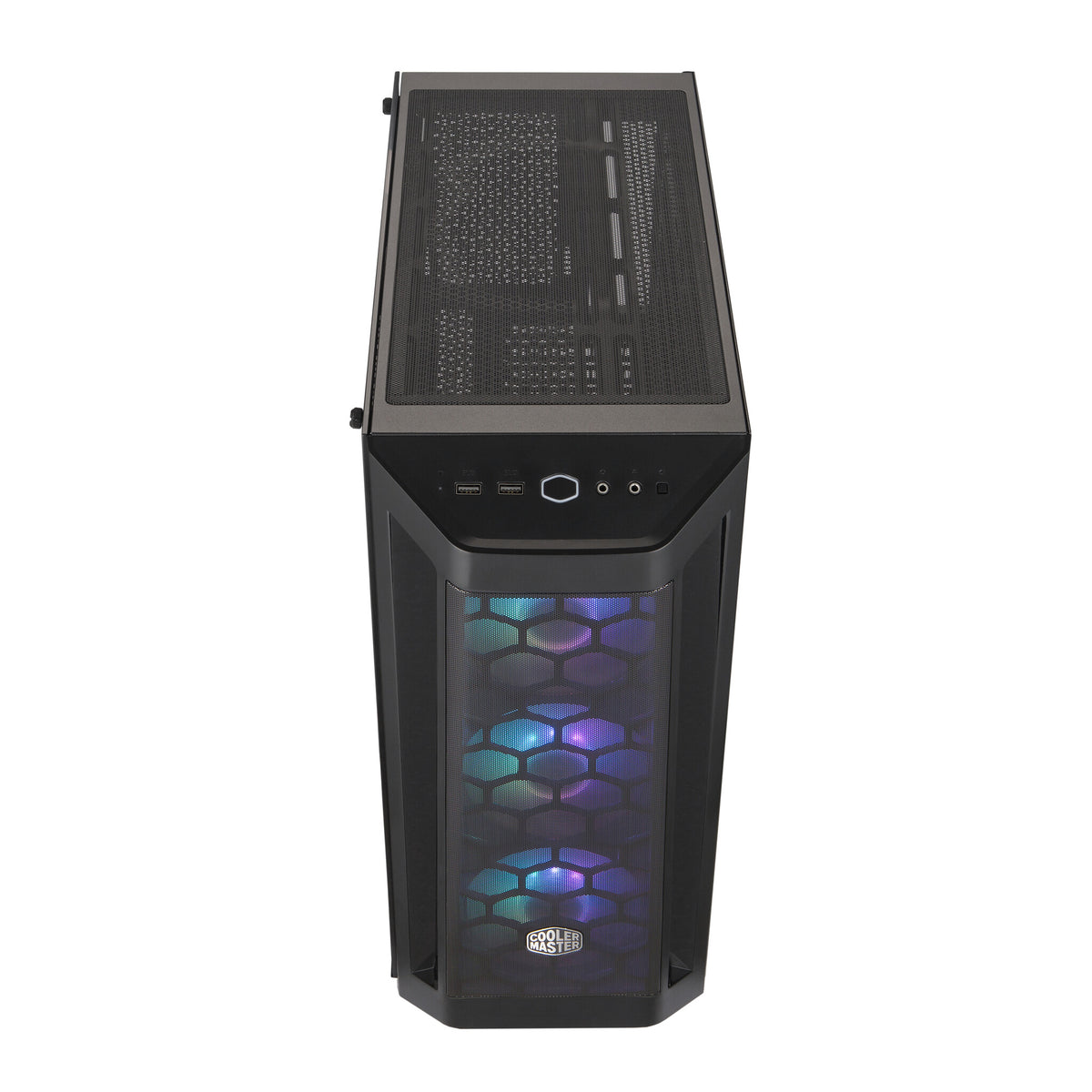 Case MasterBox MB511 ARGB- 2xCombo 2.5"/3.5"-5xSSD- 3x 120 ARGB fans-incl. controller-Radiator Support-Temp.Glass Side P.-NO PSU