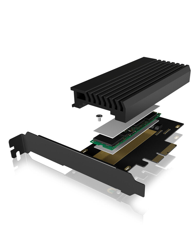 ICY BOX Scheda di estensione PCIe per SSD  M.2 NVMe- PCI-E x4