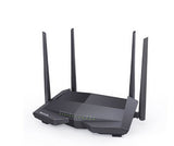 Tenda WIRELESS ROUTER V12 - 802.11b/g/n/ac-802.3-802.3u-802.1Q- 2.4GHz:&lt;20dBm-5GHz:&lt;23dBm- 3LAN 1LAN/WAN 1RJ11 USB2- 4 ant 5dBi