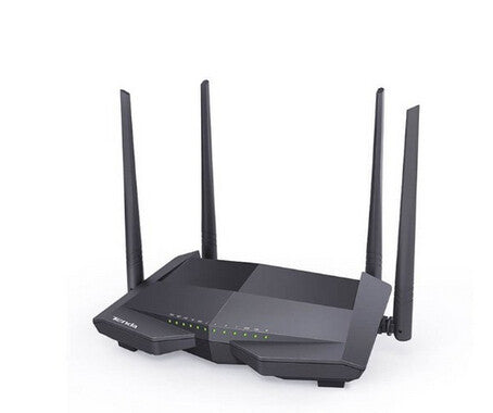 Tenda WIRELESS ROUTER V12 - 802.11b/g/n/ac-802.3-802.3u-802.1Q- 2.4GHz:&lt;20dBm-5GHz:&lt;23dBm- 3LAN 1LAN/WAN 1RJ11 USB2- 4 ant 5dBi