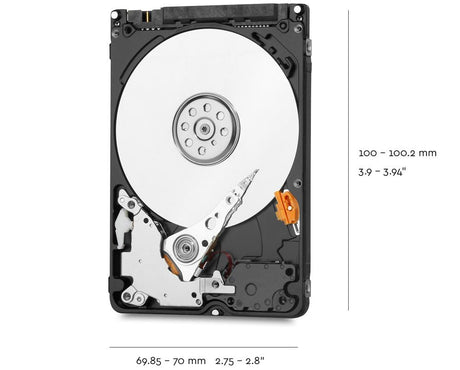 HDD WD Blue 2.5" SATA6 2TB 128MB 5400RPM