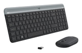 LOGITECH RETAIL Keyboard + Mouse - MK470- Wireless- Slim- Black