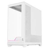 Case SHOWBUI WAVE 82W - Gaming Tower- ATX- 4x12cm ARGB fan- 2xUSB3- Type-C- Temp Glass Side & Front Panel- White Ed.