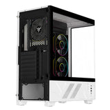 Case NETRON CURVED - Gaming Tower- ATX- 3x12cm ARGB fan- 2xUSB3- Type-C- Darker Temp Glass Side & Front Panel- Display