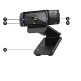 LOGITECH RETAIL Webcam - C920 HD Pro - 3MP 1080p - Dual Mic - Stereo - USB