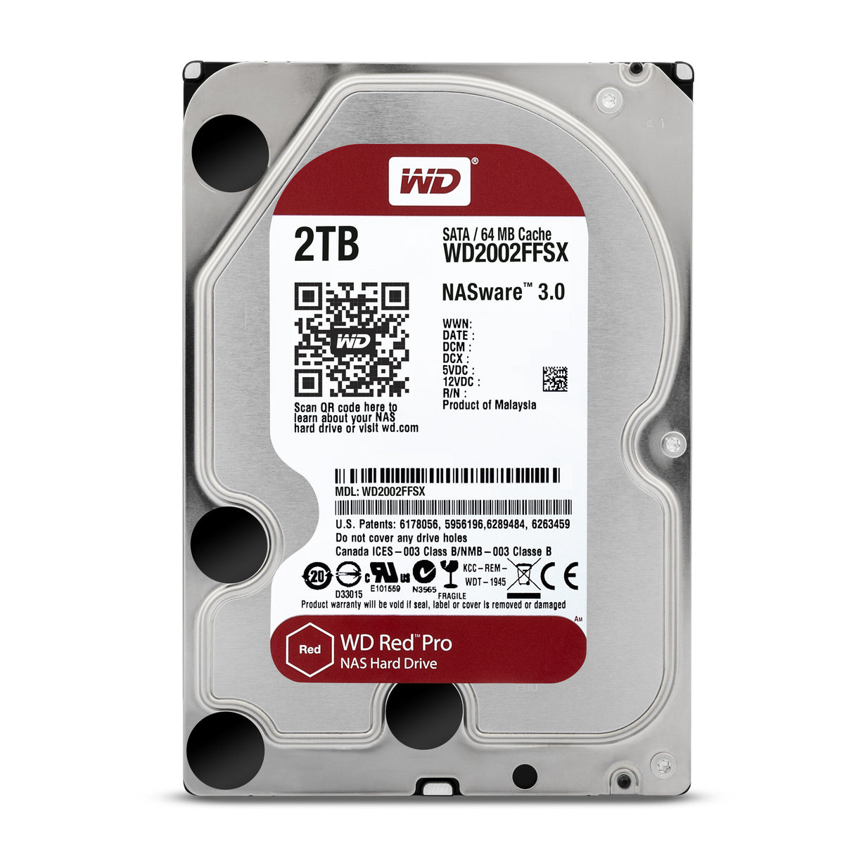 HDD WD Red PRO 3.5" - 2TB- 7200RPM- 64MB