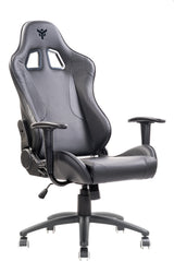 itek Gaming Chair PLAYCOM PM20 - PVC - Double Cushion - Reclining Backrest - Black Black