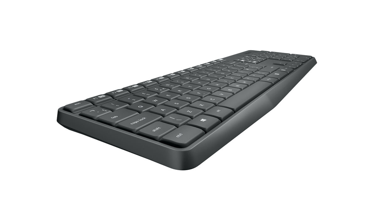 LOGITECH RETAIL Keyboard + Mouse - MK235- Wireless- Black