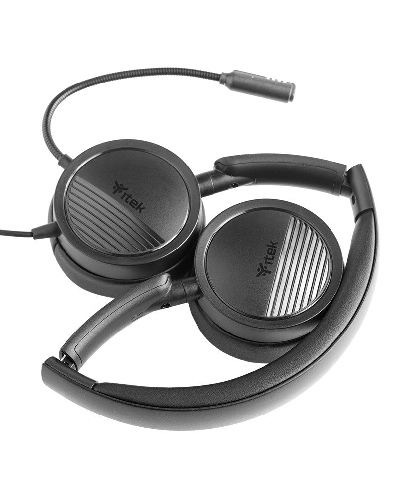 H360 Headset with Microphone - USB- 3.5mm Jack - cont. volume - high audio quality