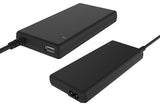Alimentatore Universale Slim per Notebook 90W con 12 connettori- porta USB 5V1A- 100/240VAC- 9.5/24VDC (Gomma soft-touch)