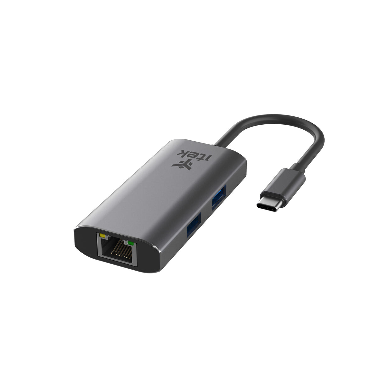 ITEK HUB USB-C 4 in 1- USB-C + RJ45 +  2USB3
