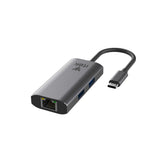 ITEK HUB USB-C 4 in 1- USB-C + RJ45 +  2USB3