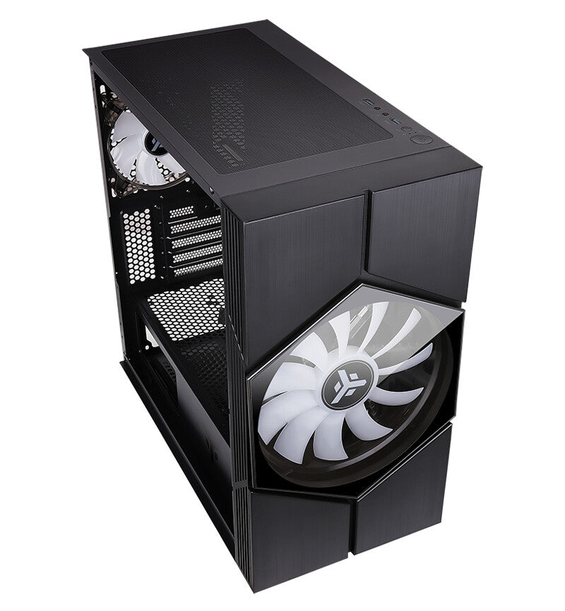 Case VORTEX - Gaming Mini Tower- mATX- 20cm & 12cm ARGB fan- 2xUSB3- Side Panel Temp Glass