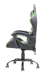 itek Gaming Chair RHOMBUS PF10 - PVC - Double Cushion - Reclining Backrest - Black Green