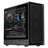 Case MESHCORE 36B - Gaming Tower- ATX- 4x12cm ARGB fan- 2xUSB3- Type-C- Temp Glass Side Panel