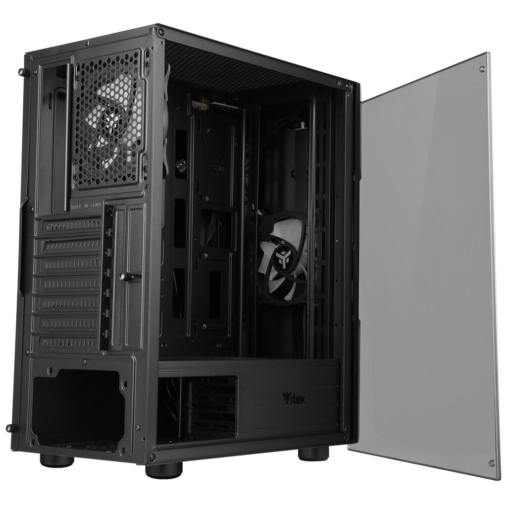 SPACIRC XO case - Gaming Middle Tower - 2x12cm ARGB fan - USB3