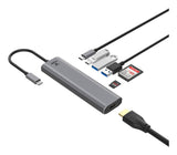 ITEK HUB USB-C 7 in 1- HDMI + 2USB3.0 +  SD/TF + 2USB-C