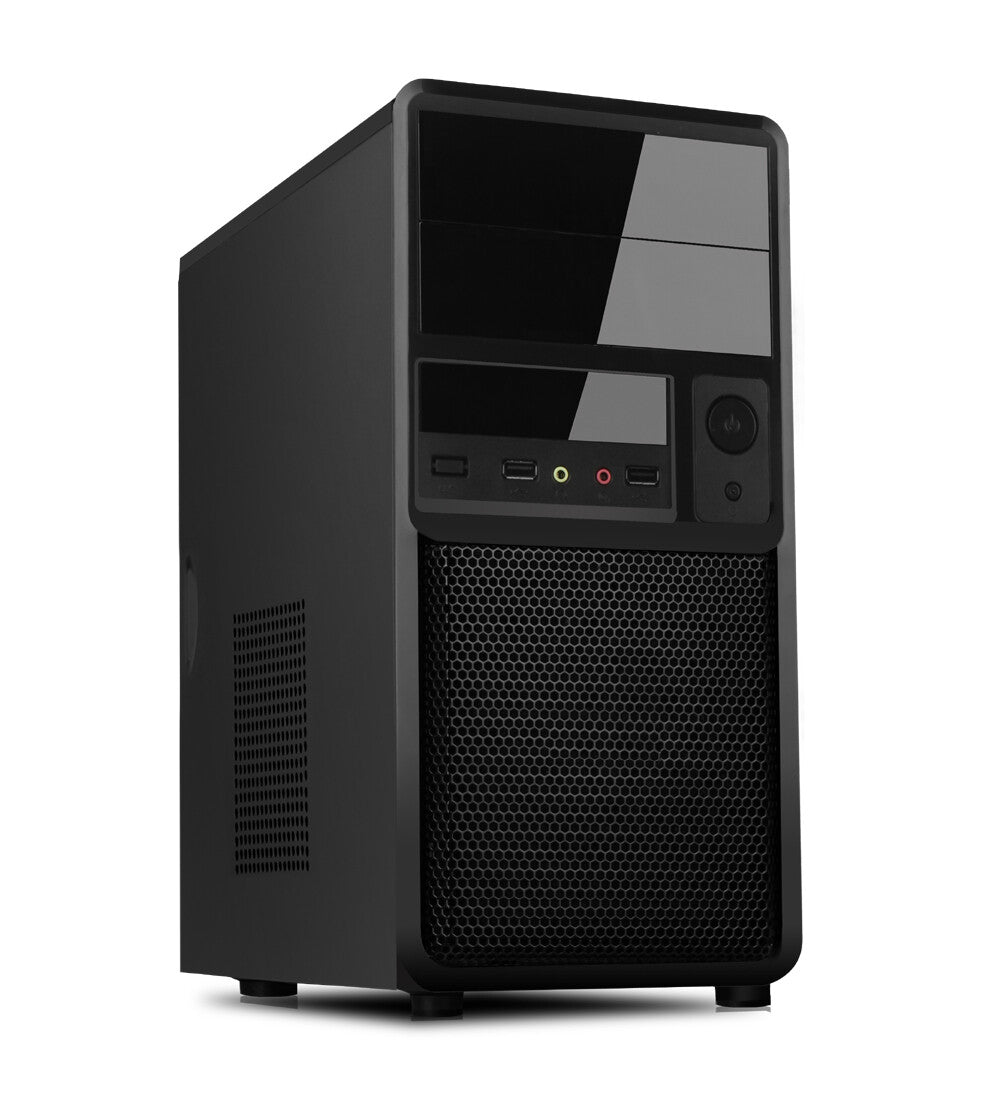 Case SPIDER Mini Tower mATX 500W USB3 Black Mesh