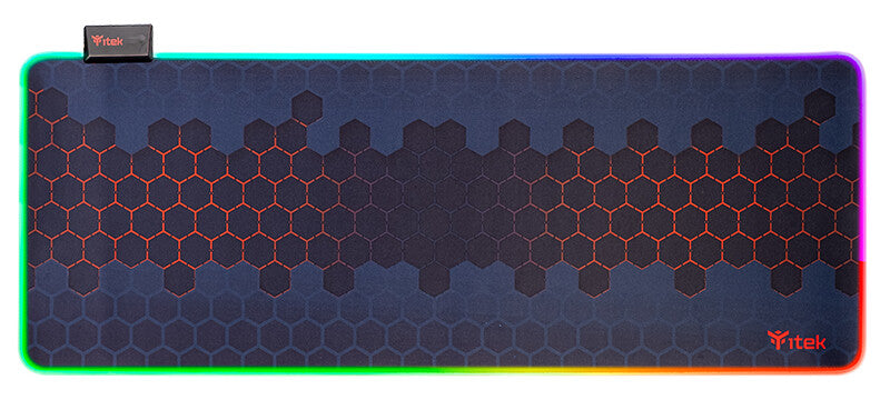 Gaming Mouse Pad RGB E1 - Materiale Premium- Antiscivolo- Massima Precisione- RGB con 12 modalità- 800x300x3mm