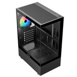 Case SHOWBUI 33B - Gaming Tower ATX- 12cm ARGB fan- USB3- Side & Front Panel Temp Glass