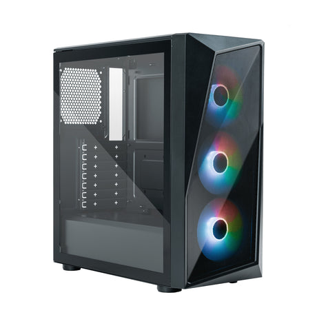 Case CMP 520- USB3.2+USB2.0- 2x2.5"/3.5"HDD-2x2.5"SSD-3x120mm ARGB Front Fans-Rad. Supp.-NO PSU