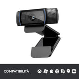 LOGITECH RETAIL Webcam - C920 HD Pro - 3MP 1080p - Dual Mic - Stereo - USB