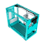 Case MasterBox NR200P- Cyan Mini ITX-2xUSB3.2-3.5mm Headset Jack(Audio+Mic)-2x120mm Top Fans-Radiator Support-NO PSU