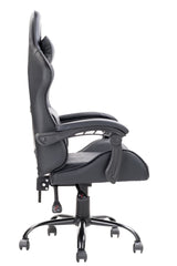 itek Gaming Chair RHOMBUS PF10 - PVC-  Doppio Cuscino- Schienale  Reclinabile- Nero Nero