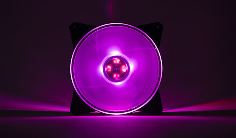 MasterFan Pro 140 Air Flow RGB PACK- ventola 140mm LED- 650 ~ 1500 RPM- 3in1 con controller RGB