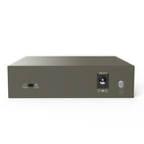 Tenda SWITCH BUSINESS TEG1105P 4 63W - IEEE 802.3/u/x/ab- 802.3af/at- 4xGE(PoE)+1xGE(Data)- output: 58W- Prot Ful 6KV- VLAN