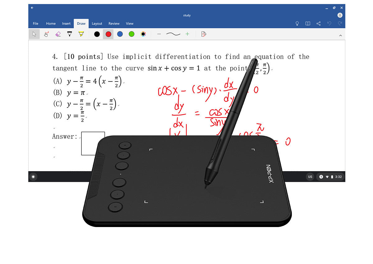 XP-PEN DECO Mini 4 - Graphics Tablet (4"x3") 6 keys - ultralight