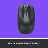 Tastiera + Mouse LOGITECH RETAIL - MK220- Wireless- Nera