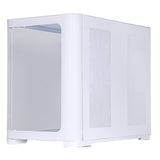 Case DARK CAVE CURVED - Gaming Tower- ATX- 4x12cm ARGB fan- 2xUSB3- Type-C- Curved Temp Glass Side & Front Panel- White Edition