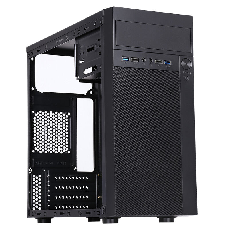 Case THEON - Mini Tower- mATX- PSU 500W- 2xUSB3- Full Black