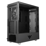 Case VERTIBRA X210 - Gaming Middle Tower- 12cm ARGB fan- 2xUSB3- Side Panel Temp Glass