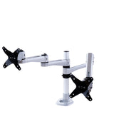 Supporto da scrivania per Doppio Monitor (Max 10Kg cad)- Elegant Ergonimic Style- Materiali Premium- Vesa 75x75/100x100