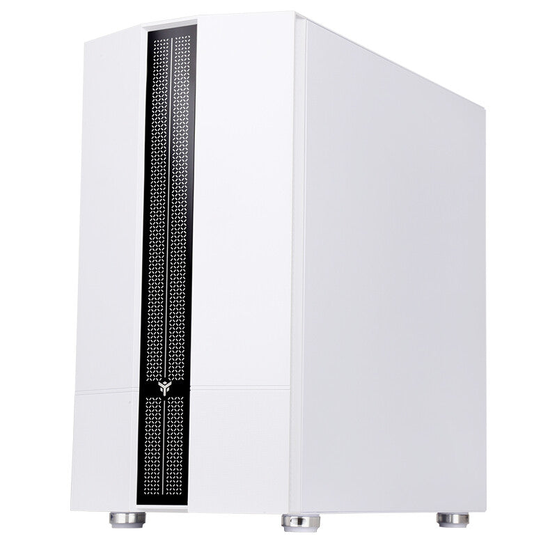 Case LIFLIG W41 - Gaming Mini Tower- mATX- 12cm ARGB fan- 2xUSB3- Side Panel Temp Glass- White Edition