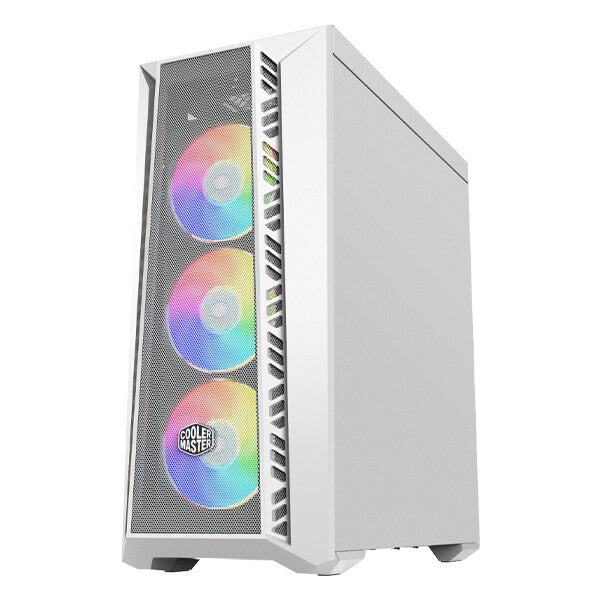 Case MasterBox 520 - USB3- Type-C- 3x Fan ARGB fan- Front Mesh- White