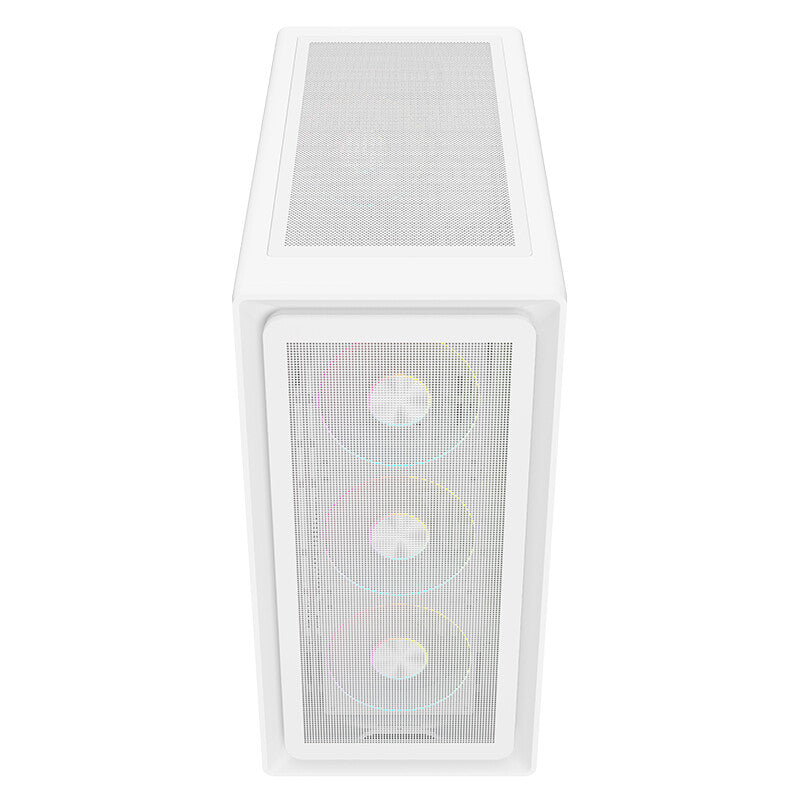 Case MESHCORE 36W - Gaming Tower- ATX- 4x12cm ARGB fan- 2xUSB3- Type-C- Temp Glass Side Panel- White Ed.