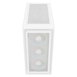 Case MESHCORE 36W - Gaming Tower- ATX- 4x12cm ARGB fan- 2xUSB3- Type-C- Temp Glass Side Panel- White Ed.