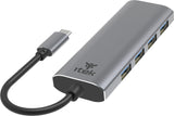 ITEK HUB USB-C maschio- 4xUSB3.0- alluminio