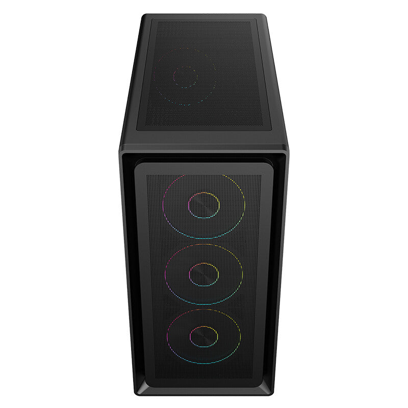 Case MESHCORE 36B - Gaming Tower- ATX- 4x12cm ARGB fan- 2xUSB3- Type-C- Temp Glass Side Panel