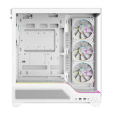 Case SHOWBUI WAVE 82W - Gaming Tower- ATX- 4x12cm ARGB fan- 2xUSB3- Type-C- Temp Glass Side & Front Panel- White Ed.