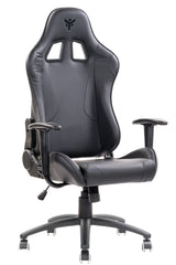 itek Gaming Chair PLAYCOM PM20 - PVC - Double Cushion - Reclining Backrest - Black Black