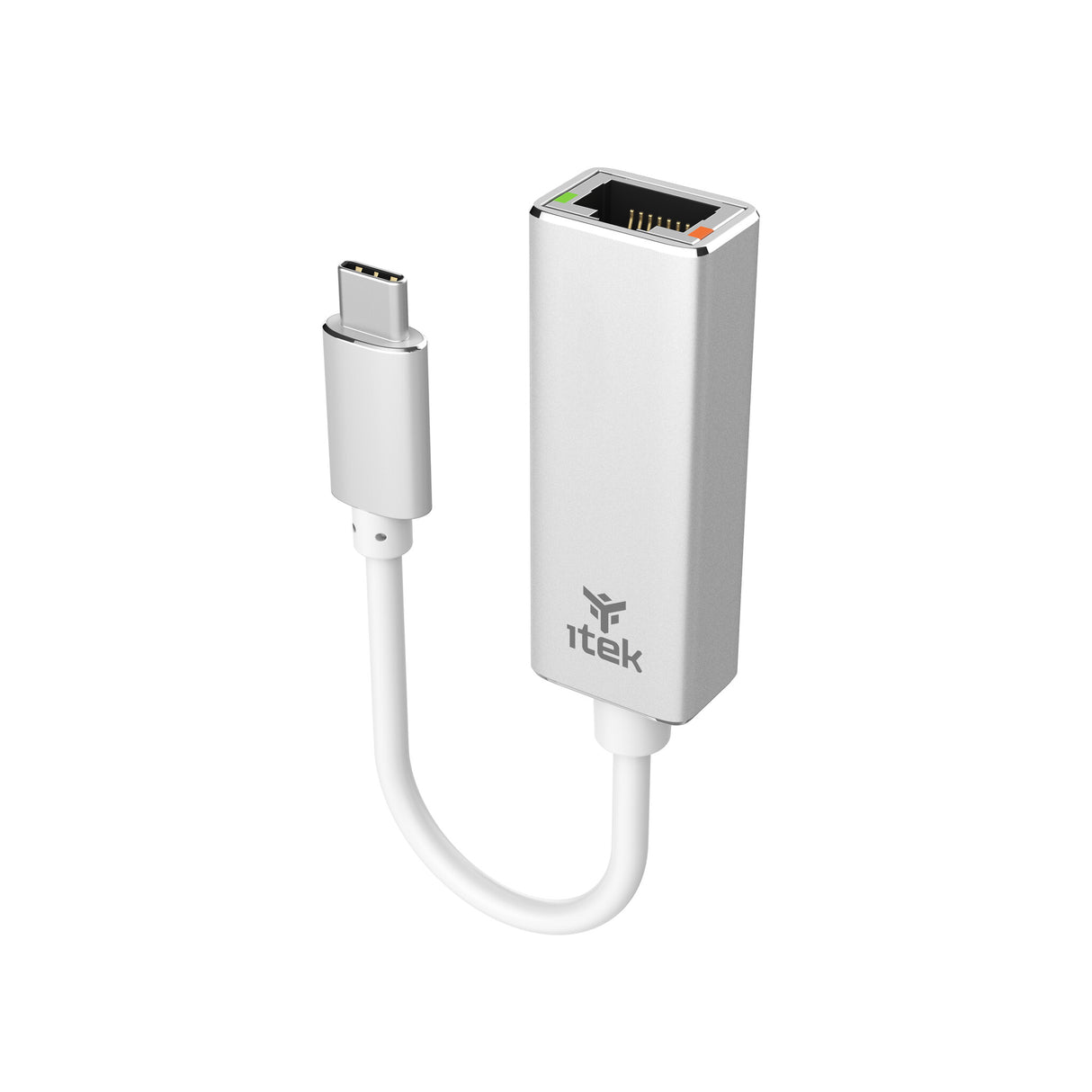 ITEK Adattatore USB-C maschio a RJ45 femmina con LED