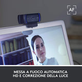 LOGITECH RETAIL Webcam - C920 HD Pro - 3MP 1080p - Dual Mic - Stereo - USB