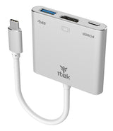 ITEK Adattatore USB-C a USB3.0(5G) + HDMI(4K) + USB-C(100W PD)
