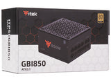 Alimentatore GBI850 - 850W- 80Plus Gold- ATX 3.1- Ventola FDB 14cm- Cond Giapponesi- Modulare