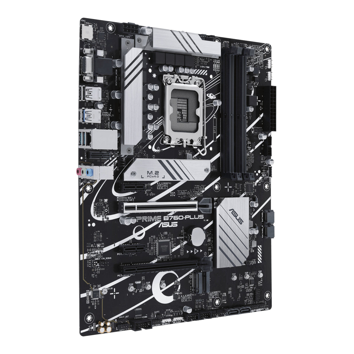 MB Asus 1700 Intel PRME B760-PLUS- PCIe5/4/3- 3xM.2- 4xDDR5- DP- VGA- HDMI- SATA6- USB3.2 Gen2 & Gen1- ATX